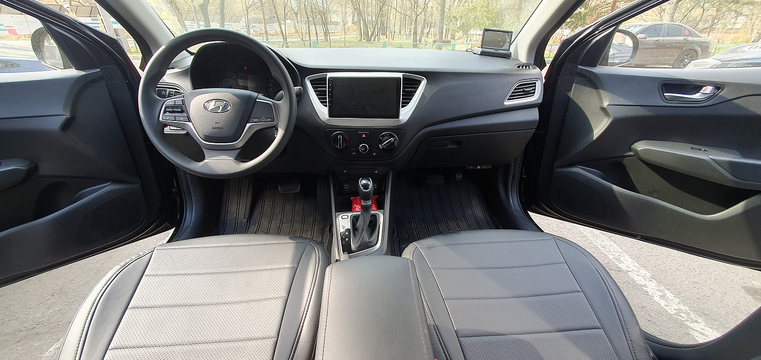 Установка видеонаблюдения для Hyundai Solaris